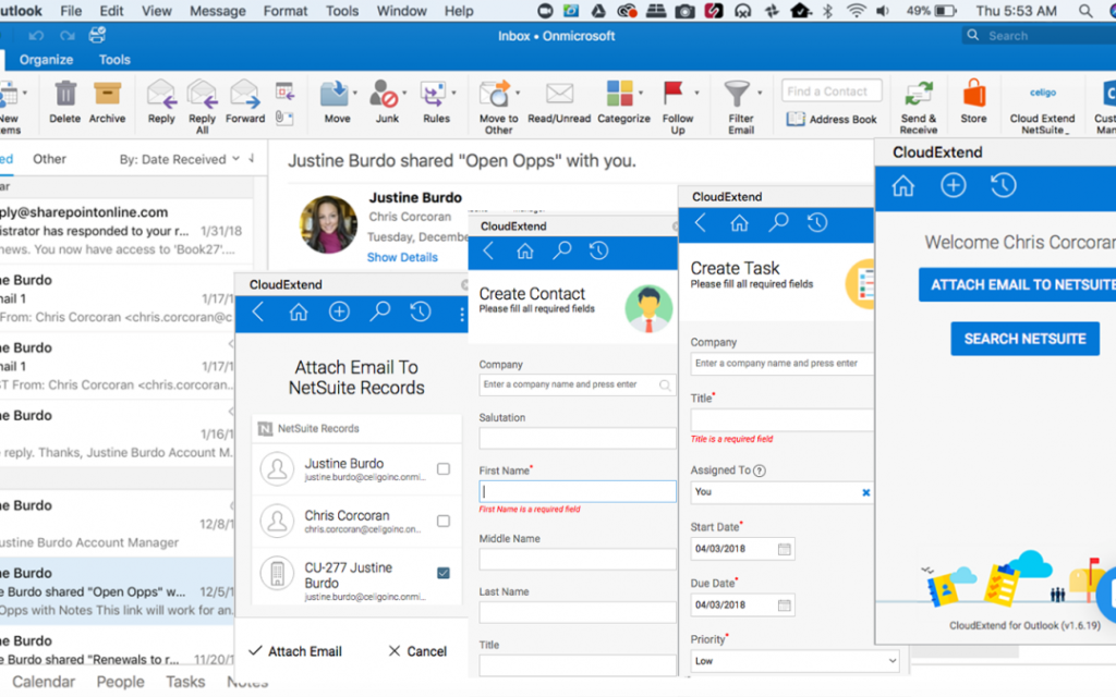 NetSuite Outlook Integration Demo
