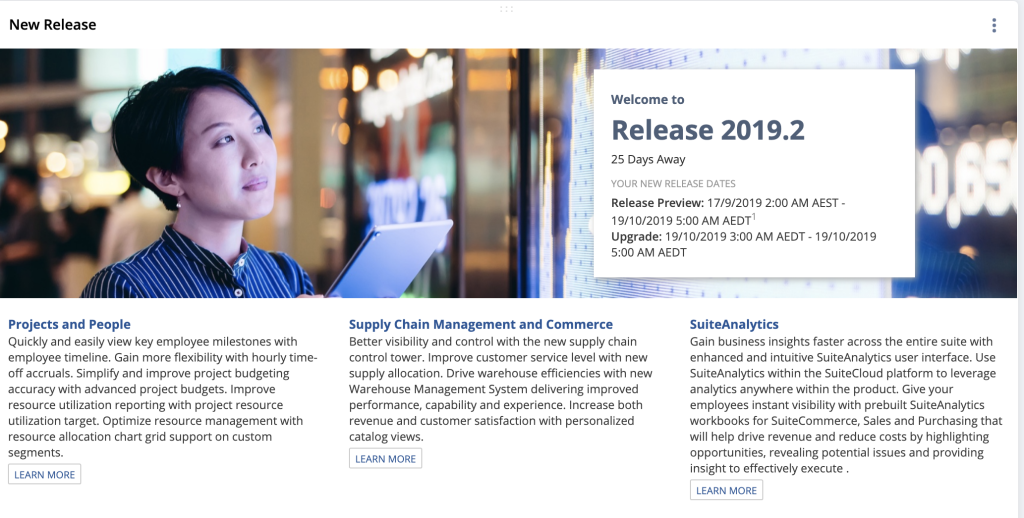 NetSuite 2019.2 Release Update