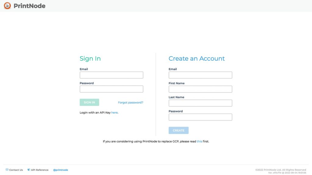 PrintNode Cloud Platform Interface